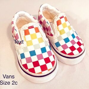 Vans size toddler 2c